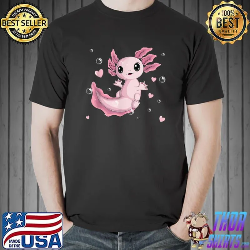 Axolotl Cute kawaii Axolotl kids girls boys men women T-Shirt Unisex