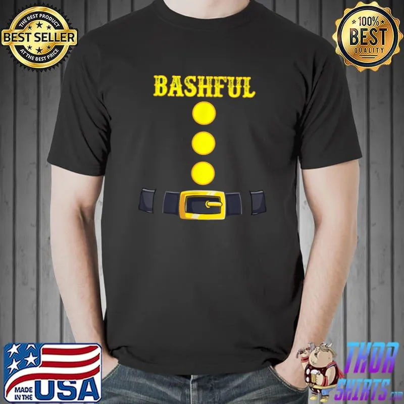 Bashful Dwarf Halloween Costume Color Matching Funny Bashful T-Shirt Unisex