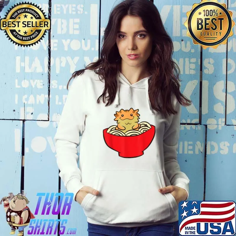Bearded Dragon Ramen Noodles Lizard Reptile Bearded Dragon T-Shirt