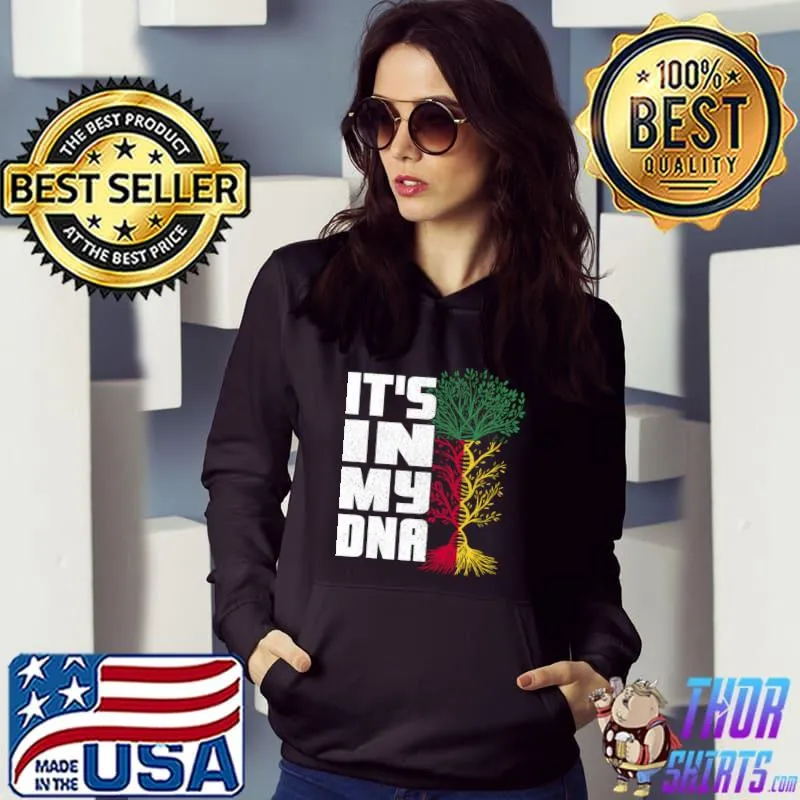 Benin Flag Beninese African Roots IT'S IN MY DNA Patriotic T-shirt