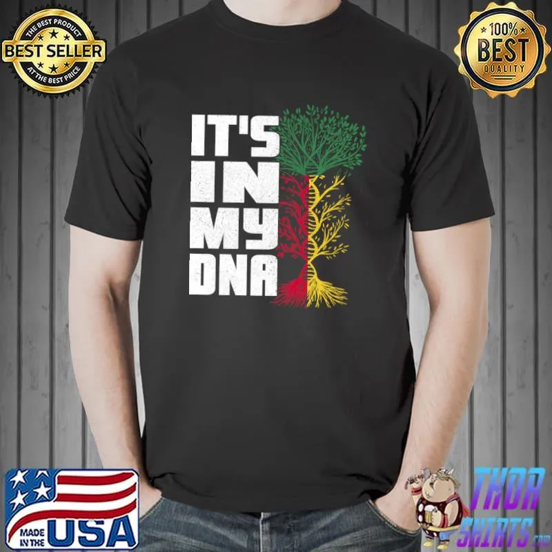 Benin Flag Beninese African Roots IT'S IN MY DNA Patriotic T-s Unisex