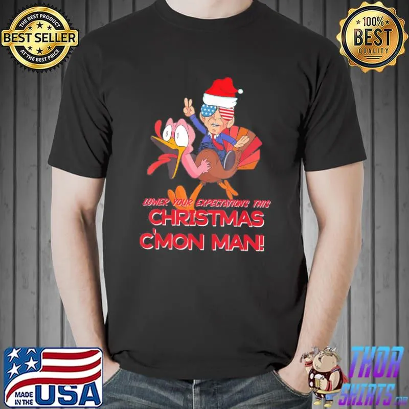 Best 2021 Jingle Joe Biden Santa Impeach 46 Go Brandon USA Christmas T-Shirt Unisex