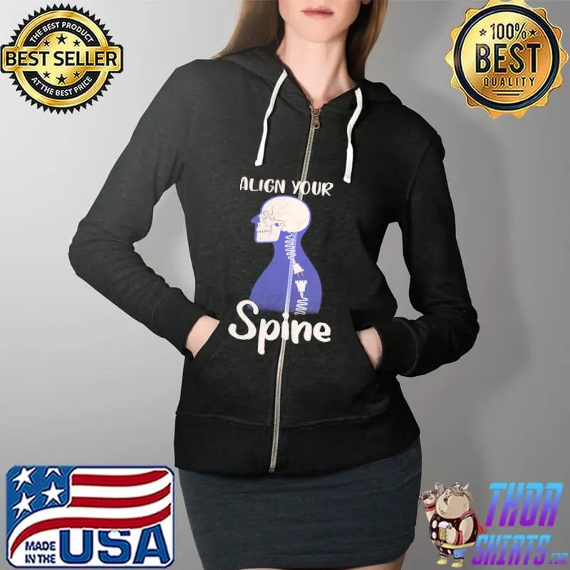 Best Align your spine light Full Zip Hooded