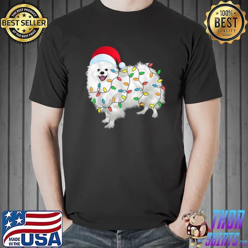 Best American Eskimo Dog Xmas Funny Christmas T Shirt Unisex
