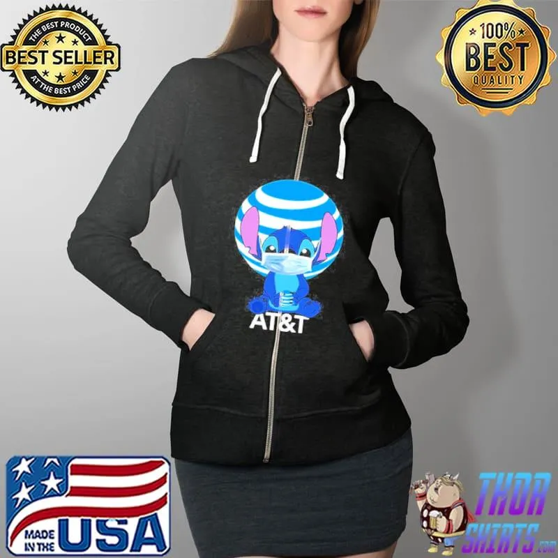 Best Baby stitch face mask hug at&t logo Full Zip Hooded