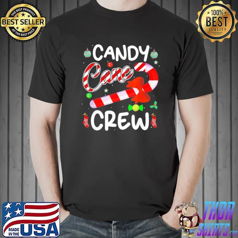Best Candy Cane Crew Funny Christmas Candy Lover X-mas Classic T-Shirt Unisex