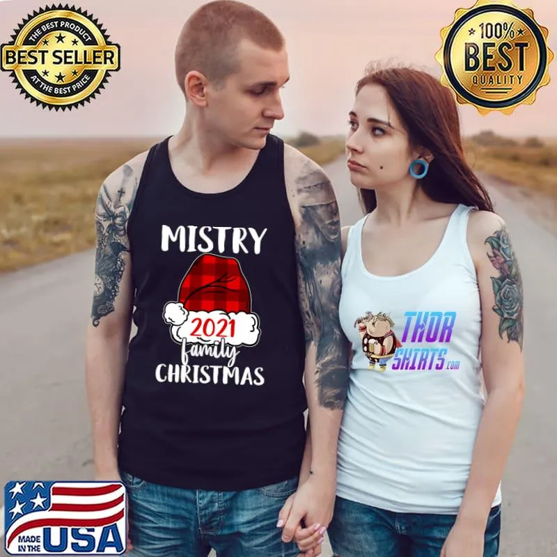 Best christmas 2021 Mistry matching pajama Santa Hat T-Shirt Tank Top