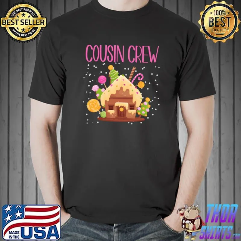 Best cousin Crew Christmas Pajamas Cute Cousin Squad Matching T-Shirt Unisex