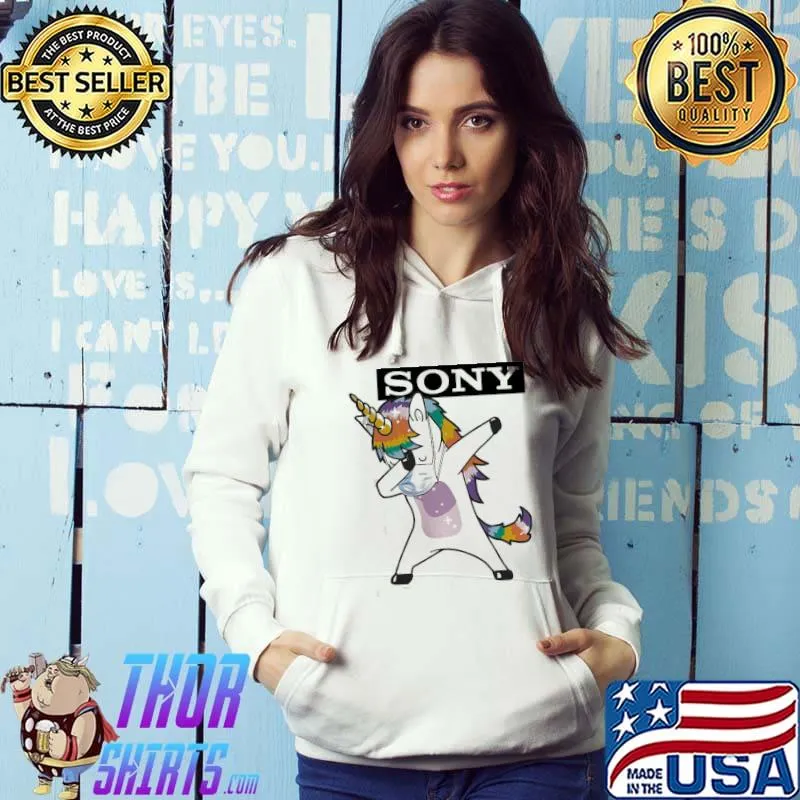 Best Dabbing Unicorn Mask Sony Logo Coronavirus Shirt Hoodie