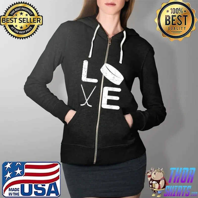 Best funny Hockey Design For Kids Men Women Ice Hockey Players T-Shirt Full Zip Hooded