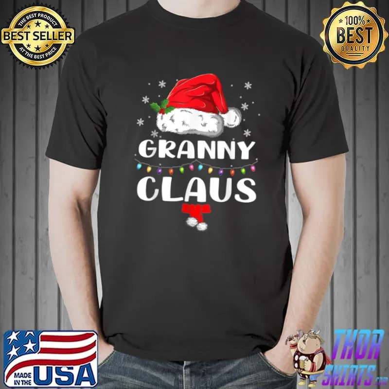 Best Funny Santa Granny Claus Christmas Matching Family T Shirt