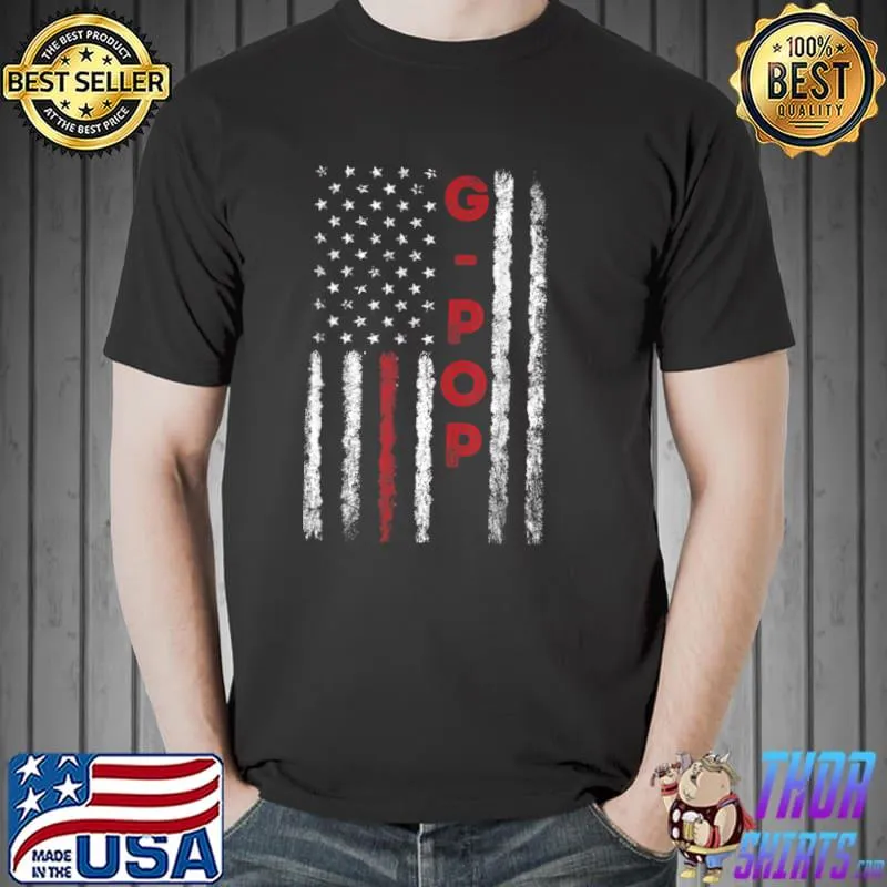 Best G Pop Grandpa Grandfather Fathers Day T Shirt Unisex