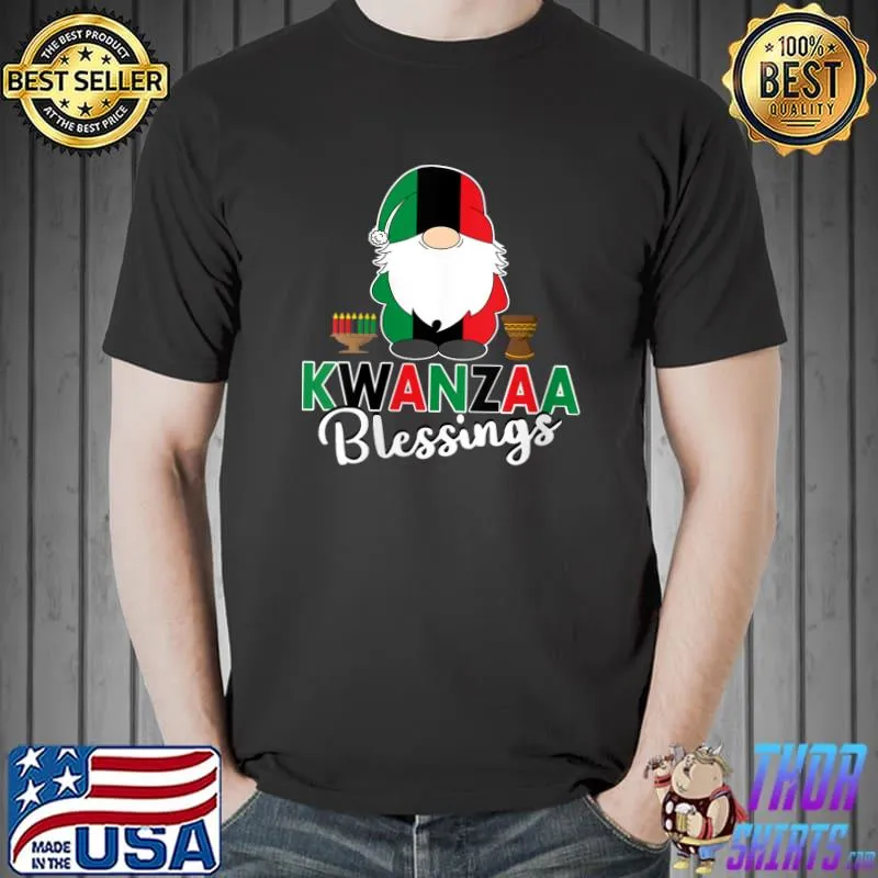 Best happy Kwanzaa Gnome African American Heritage Kwanzaa T-Shirt Unisex