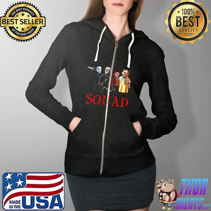 Best Horror Movies Killers The Killing Squad Shirts Full Zip Hooded