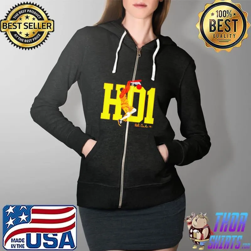 Best Hunter dickinson Michigan wolverines hd1 Full Zip Hooded
