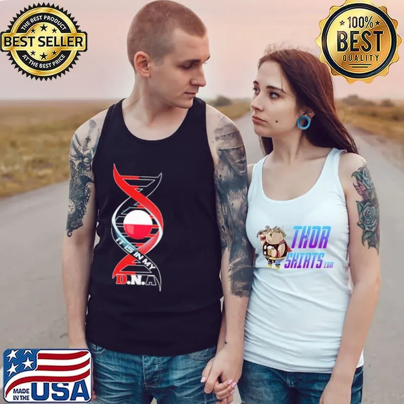 Best It Is In My DNA Poland Flag Shirt Tank Top