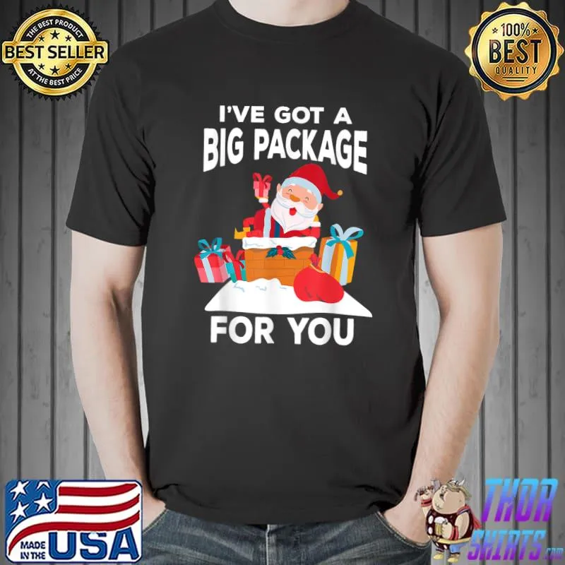 Best I've Got A Big Package For You Funny Christmas T- Unisex