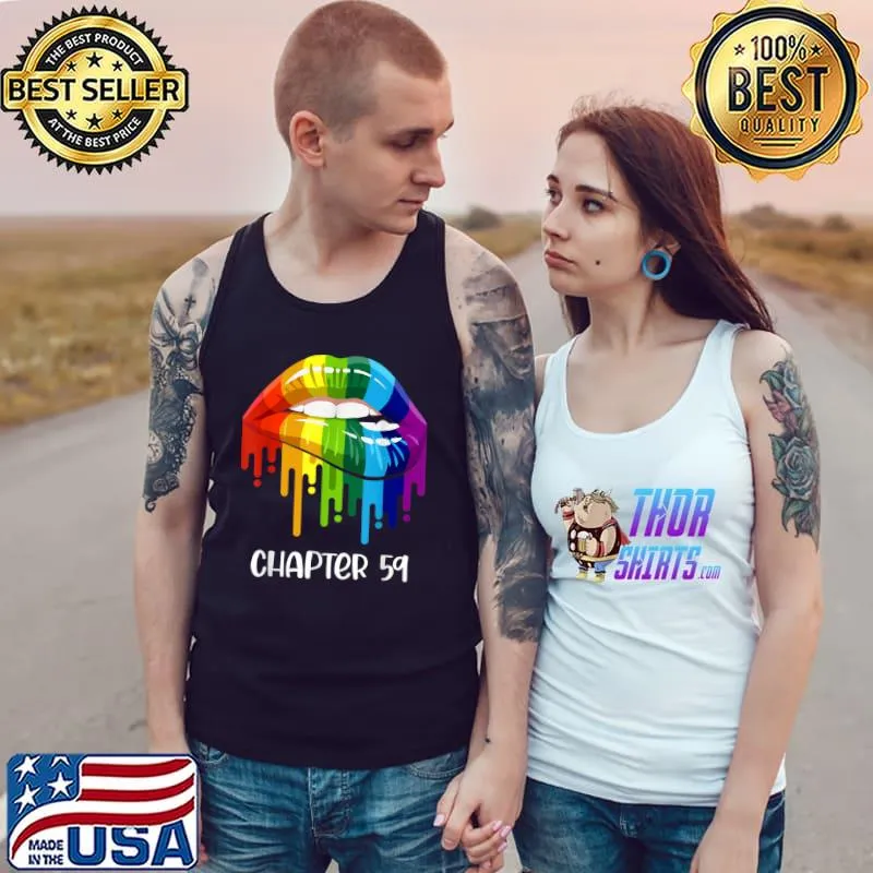 Best LGBT just married engaged Lesbian Mrs & Mrs est. 59 T Shirt Tank Top