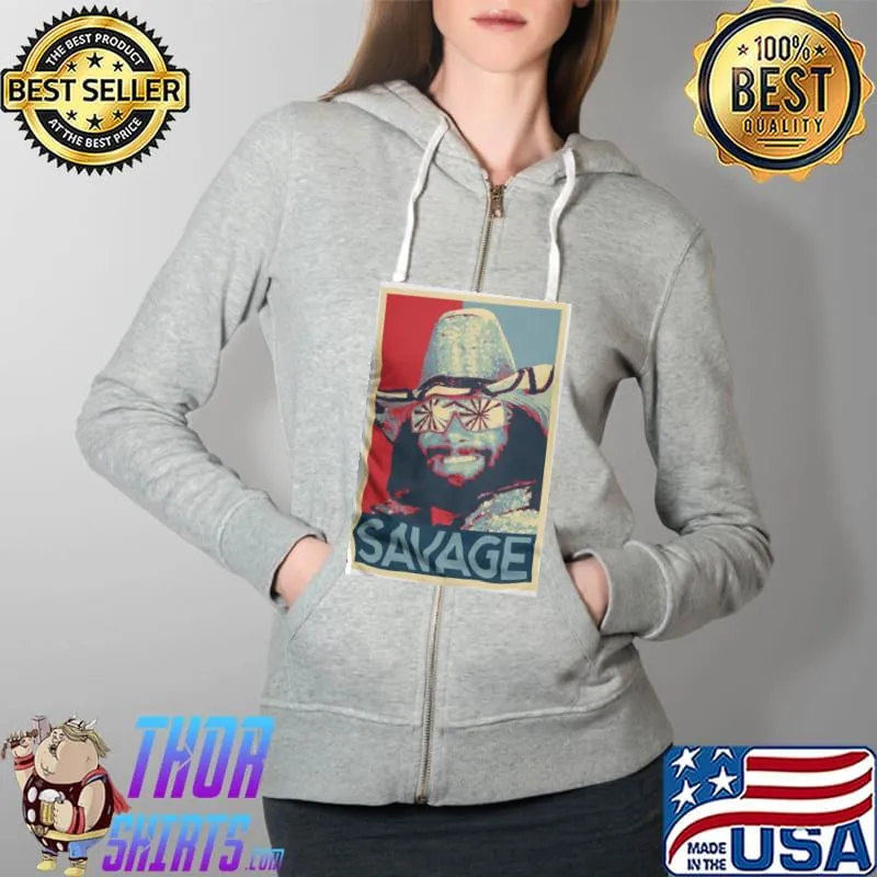 Best Macho Man Randy Savage Wresling Hero Vintage Shirt Full Zip Hooded