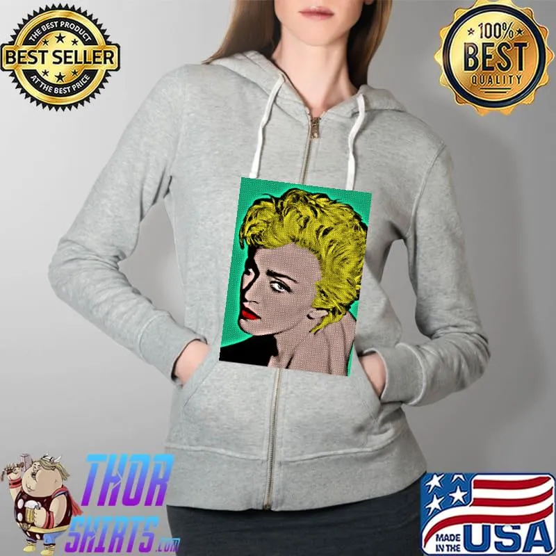 Best Madonna Female Singer Pop Queen Vintage Shirt Full Zip Hooded