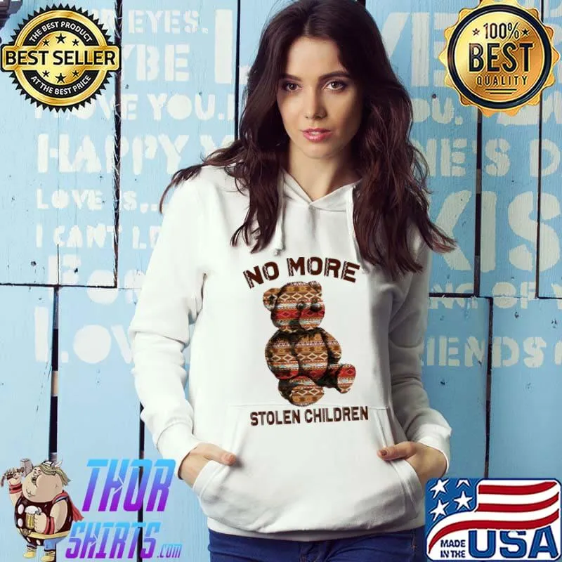 Best No more stolen children bear Native American shirt