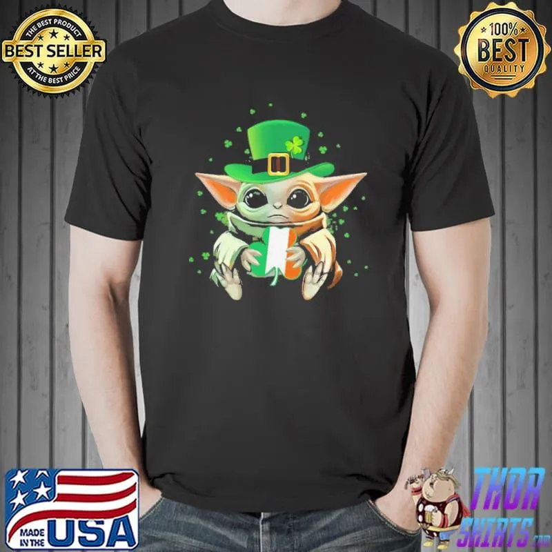 Best Official Baby Yoda Hug St Patrick’s Day Star Wars Shirt Unisex