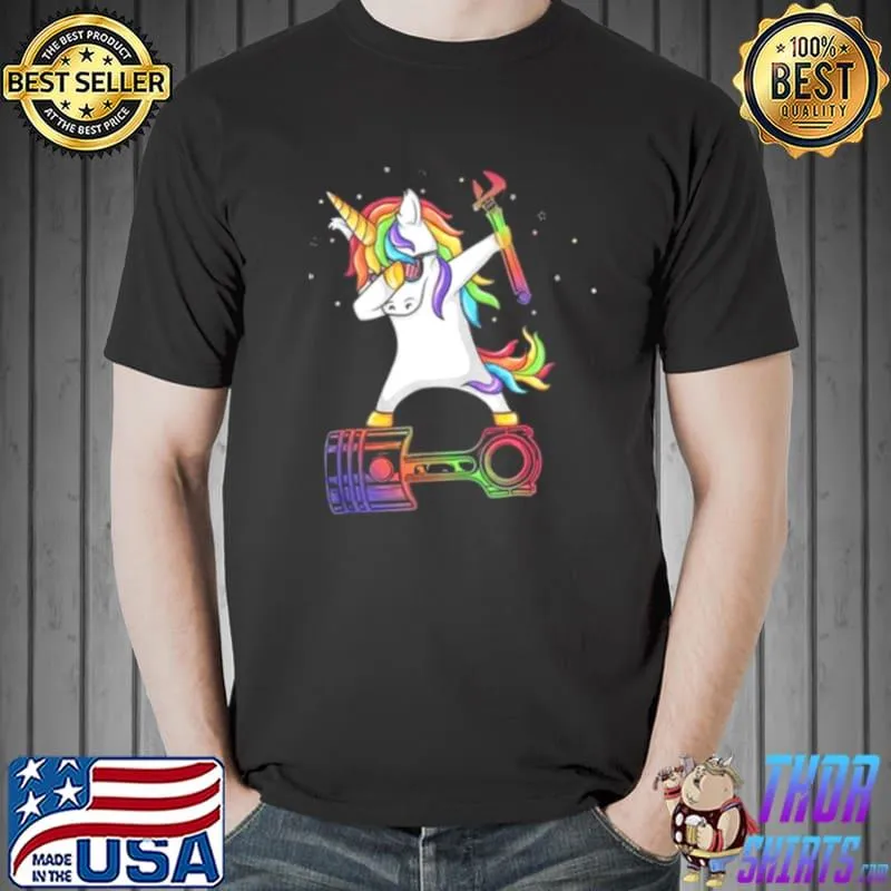 Best Official Mechanic Dabbing Unicorn 2021 Shirt