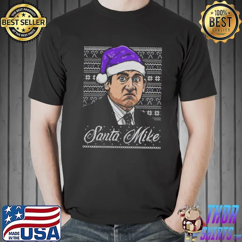 Best Official Michael Scott Santa Micke Ugly Christmas Shirt Unisex