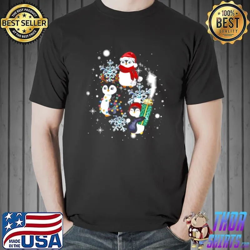 Best Penguin Diamond Snow Flower For Penguins Lover Christmas Sweat T Unisex