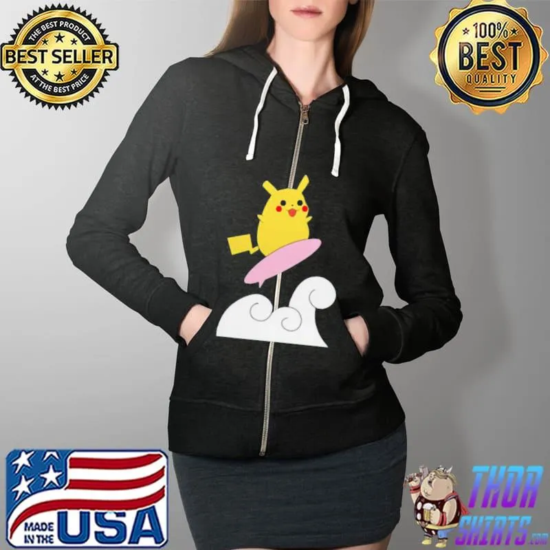 Best Pikachu Sleep All Day Shirt Full Zip Hooded