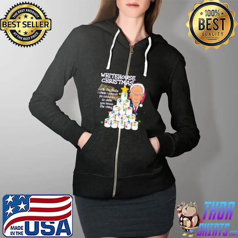 Best Poopy Pants Biden Colonoscopy Christmas Meme Christmas Carol T-Shirt Full Zip Hooded