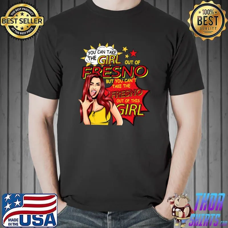 Best retro Girl From Fresno - Comic Style - Fresno Girl Premium T-Shirt Unisex