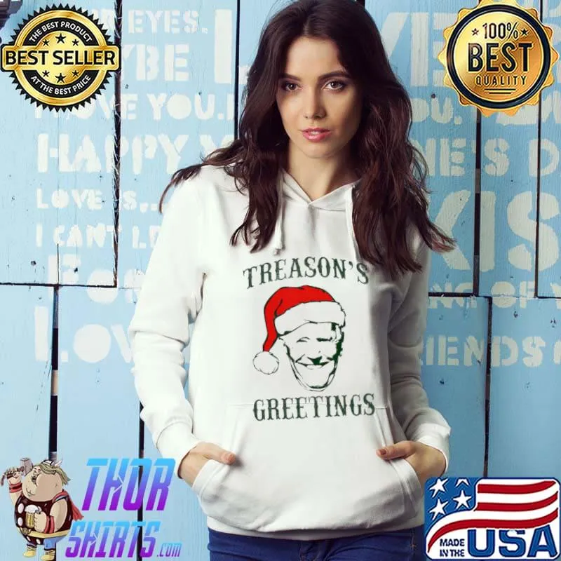 Best Santa Biden treason’s greetings Christmas shirt