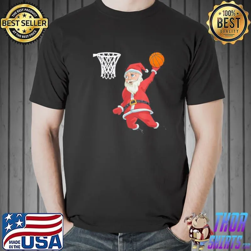 Best Santa Claus Basketball Christmas Shirt Unisex