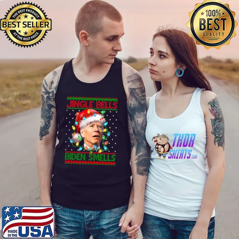 Best Santa Joe Biden Christmas Jingle Bells Biden Smells Sweater T- Tank Top