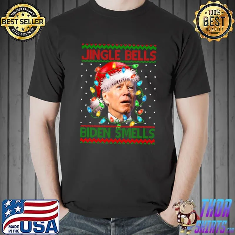 Best Santa Joe Biden Christmas Jingle Bells Biden Smells Sweater T-shirt