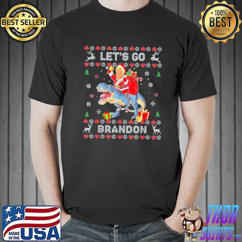 Best Shirts Trump Sarcastic Lets Go Branson Ugly Christmas Pajama 2021