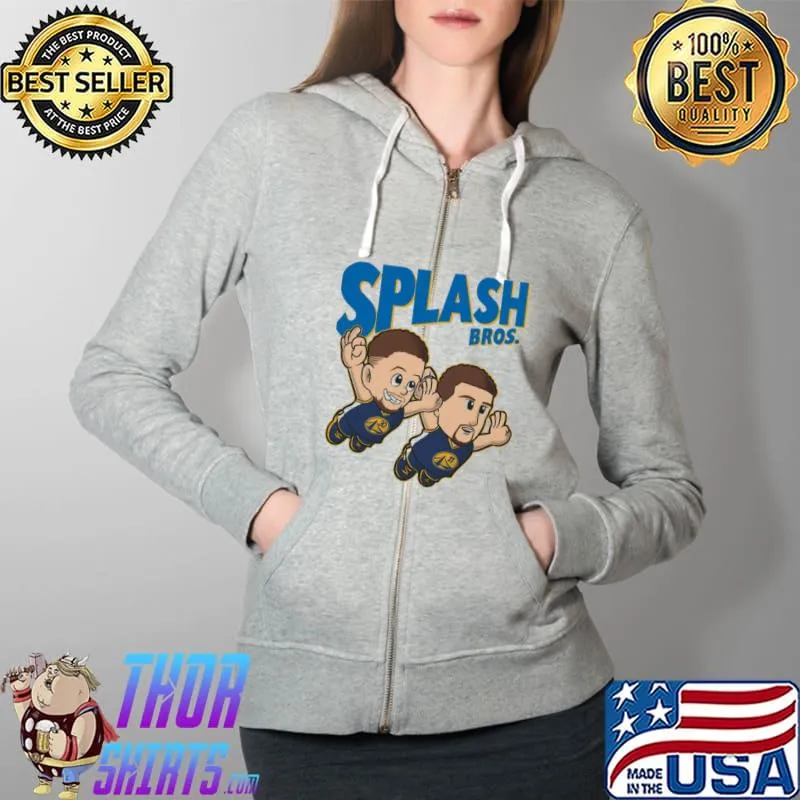 Best Super Splash Bros Steph Curry Golden State Warriors Unisex T-Shirt Full Zip Hooded