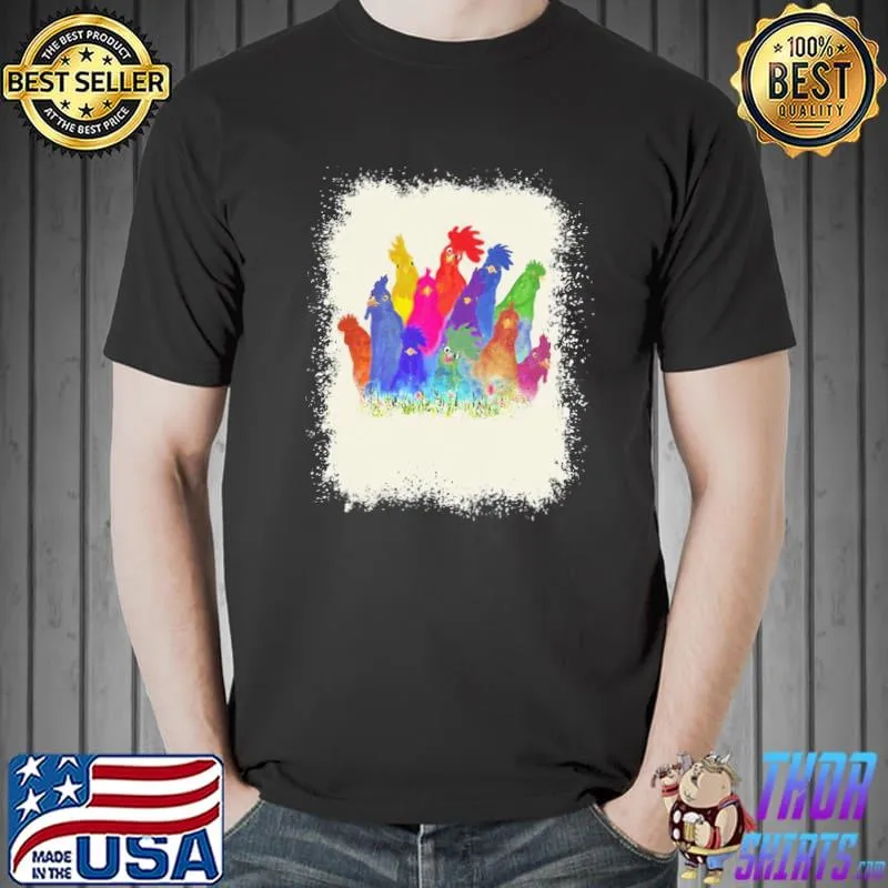 Best Top Chicken Paint Color Shirt Unisex