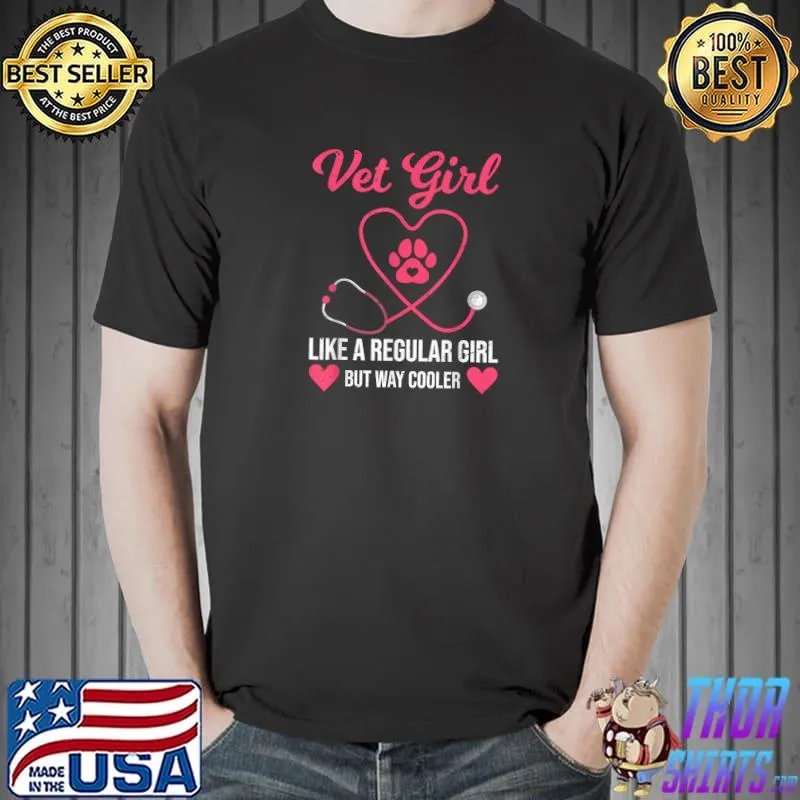 Best vet Tech Girl Love Animals Female Veterinarian T-Shirt Unisex