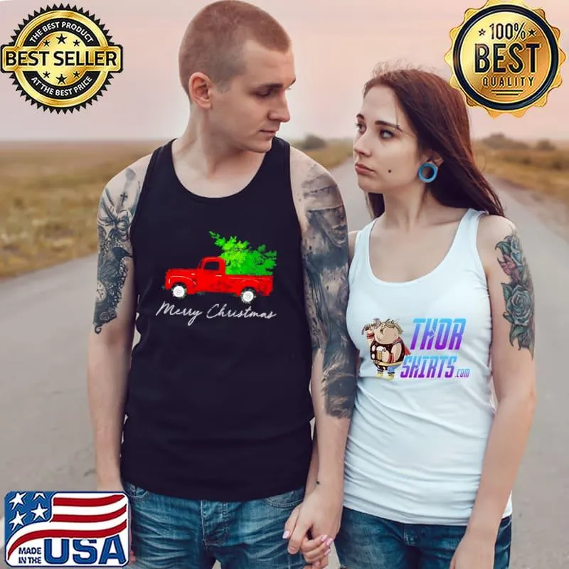 Best Wagon Christmas Tree on Car Xmas Vacation Tank Top