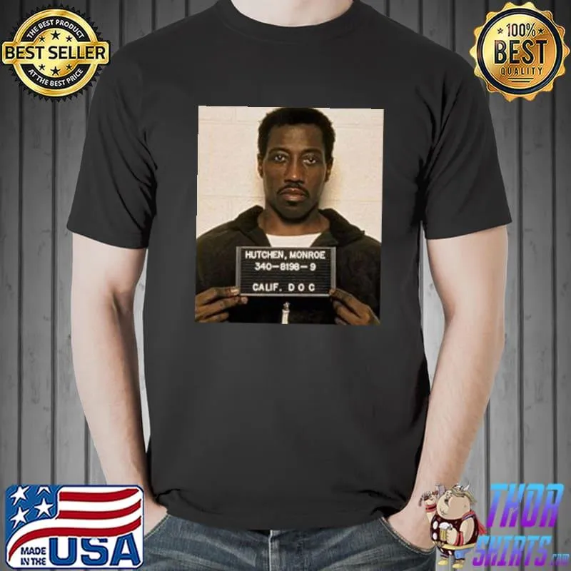Best Wesley Snipes Celebrity Movie Star Mugshot Shirt Unisex