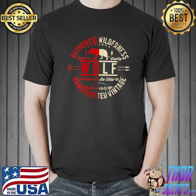 Best wolf Wilderness Outdoors Wild Nature Hiking Camping T-Shirt Unisex