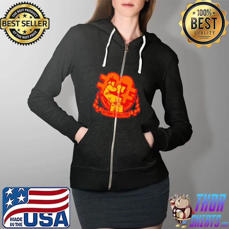 BITCOIN REVOLUTION T-SHIRT Full Zip Hooded