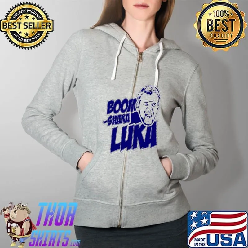 Boom Shaka Luka Dallas baseball playoffs s Full Zip Hooded