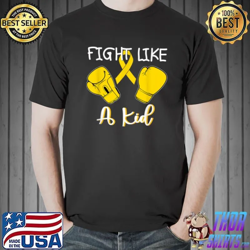Boxing Gloves Childhood Cancer T Shirt Unisex