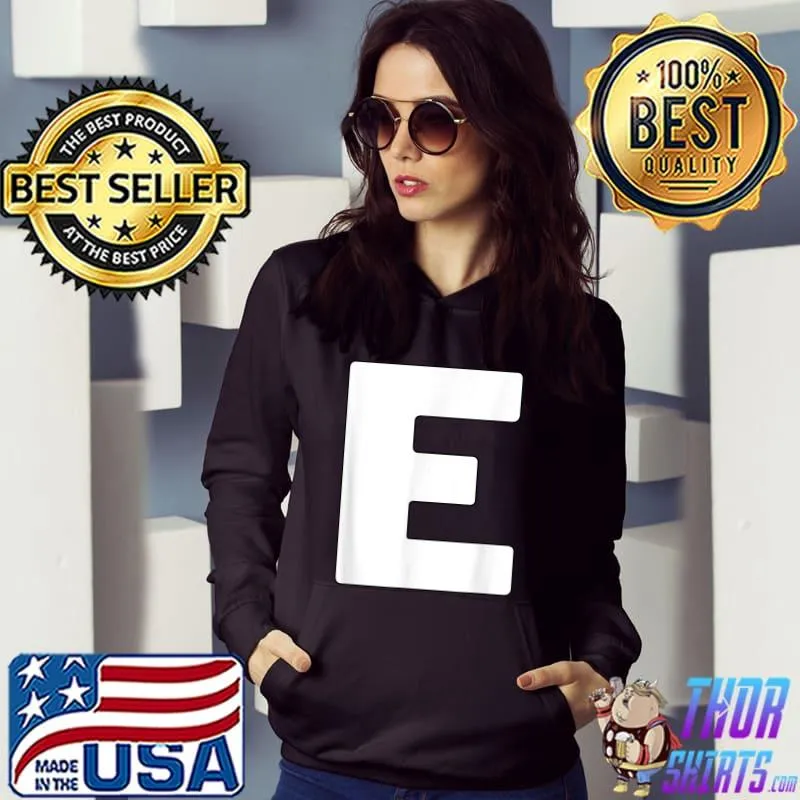 Capital Letter E Matching Group Letters Alphabet Costume T-Shirt