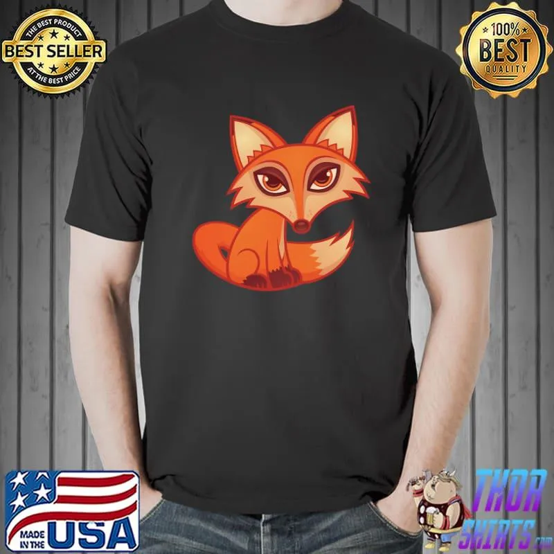 Cartoon Red Fox John Schwegel Shirt Unisex