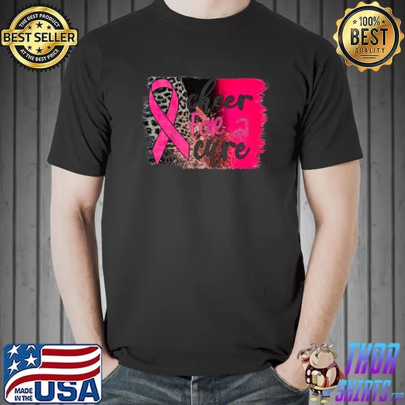 Cheer Breast Cancer Awareness Leopard T-s Unisex
