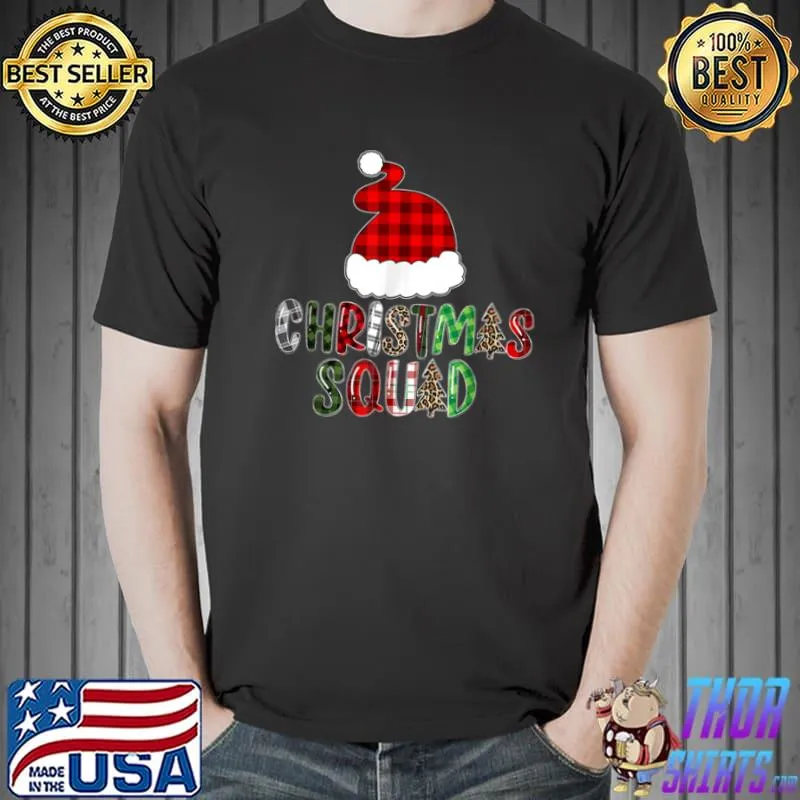 Christmas Squad Family Matching Mama Daddy Kids Xmas Tee T Shirt Unisex